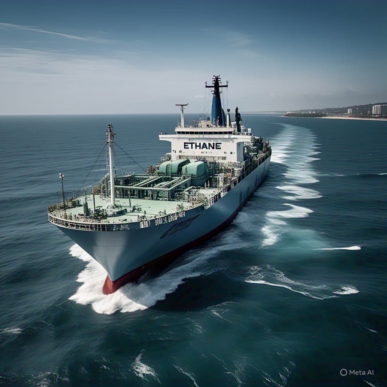 A Large Ethane Carrier Ship